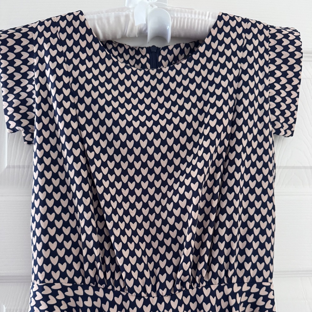 Black cream heart shape dress